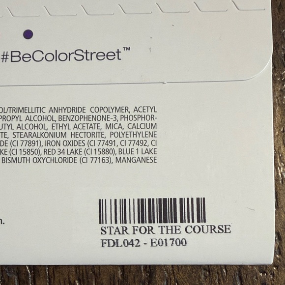 Color Street Black Star Nail Strips on Clear background - Picture 4 of 4